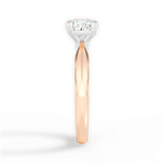 Anastasia Cushion Cut Lab Grown Diamond 18Kt Rose Gold Engagement Ring - View 2