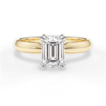 Anastasia Emerald Cut Lab Grown Diamond 18Kt Yellow Gold Engagement Ring