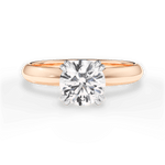 Anastasia Round Cut Lab Grown Diamond 18Kt Rose Gold Engagement Ring
