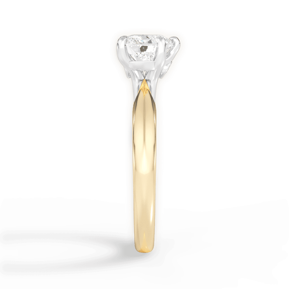 Amanda Heart Cut Lab Grown Diamond 18Kt Yellow Gold Engagement Ring - View 4