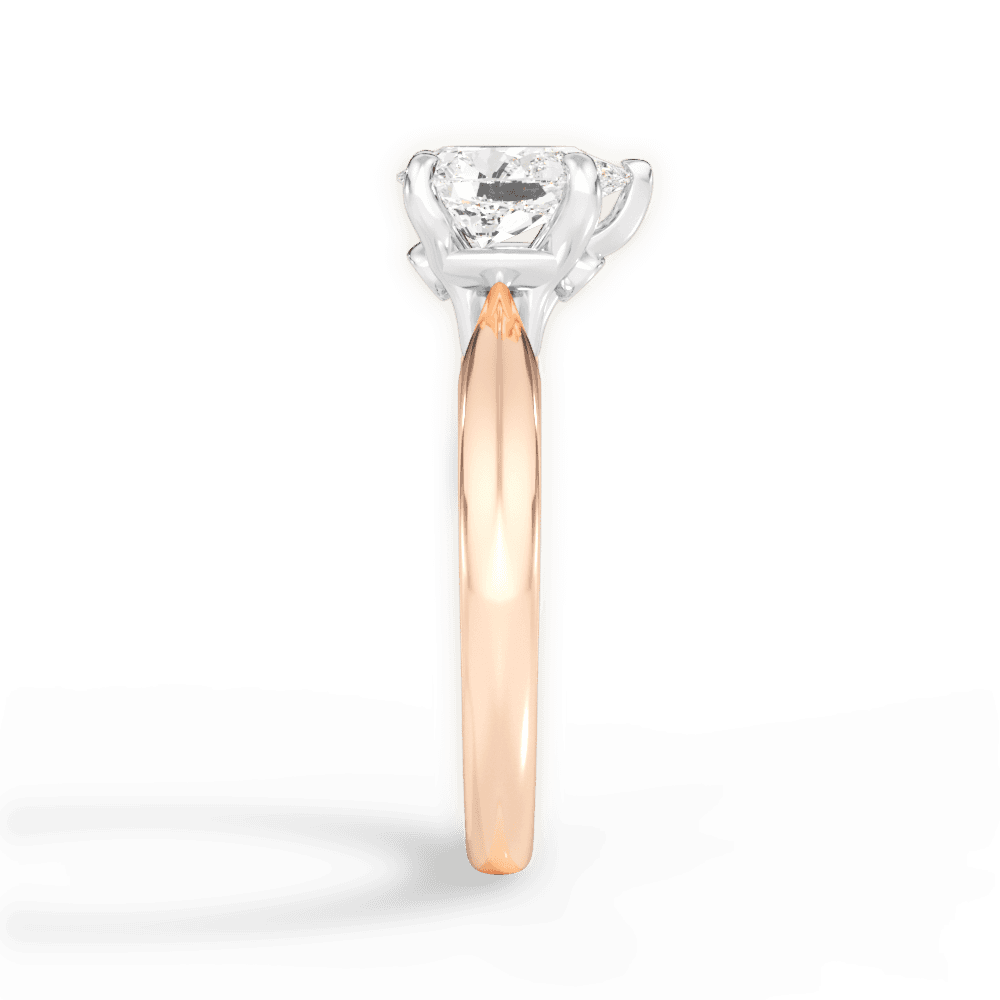 Amanda Pear Cut Lab Grown Diamond 18Kt Rose Gold Engagement Ring - View 3