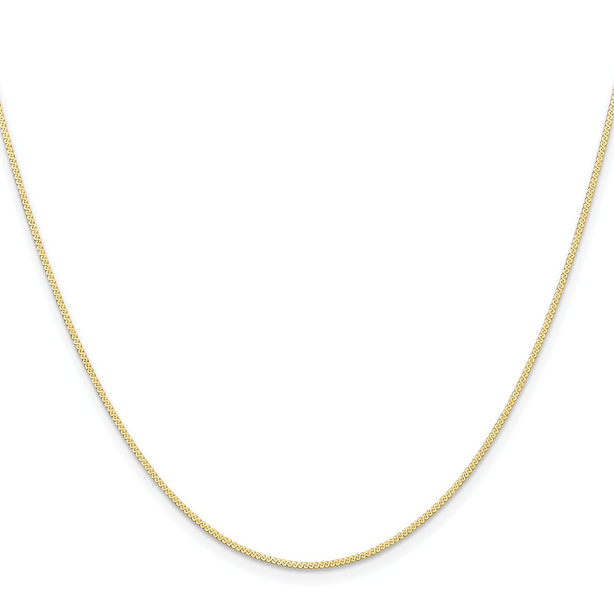 Leslie's 14K Serpentine Chain - 16 in / 0.8 mm