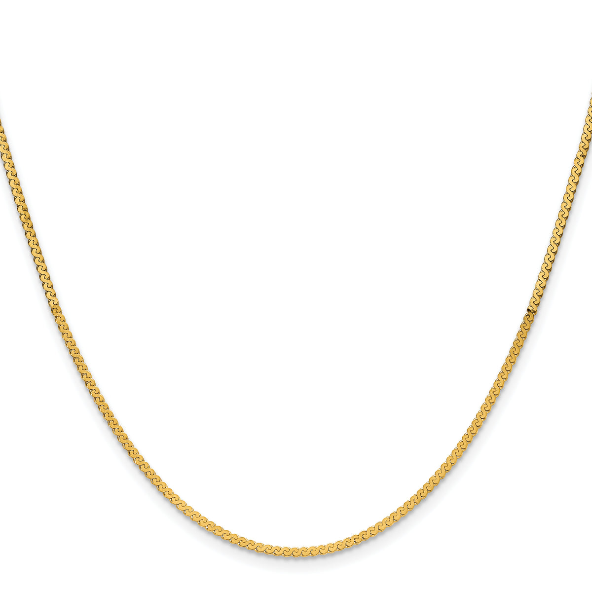 Leslie's 14K Serpentine Chain - 16 in / 1.55 mm