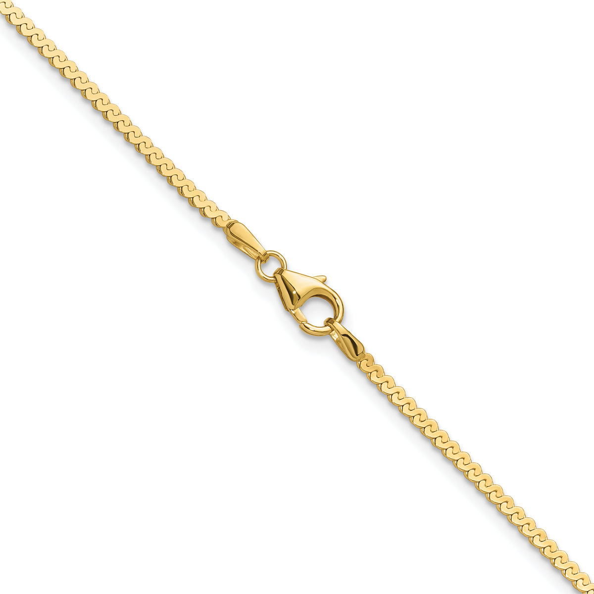 Leslie's 14K Serpentine Chain - 16 in / 1.55 mm
