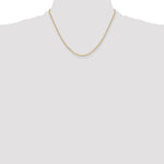 Leslie's 14k Semi-Solid Diamond-Cut Paperclip Chain - 18 in / 2.2 mm