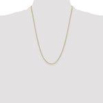 Leslie's 14k Semi-Solid Diamond-Cut Paperclip Chain - 24 in / 2.2 mm
