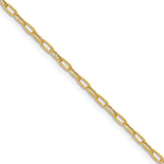 Leslie's 14k Semi-Solid Diamond-Cut Paperclip Chain - 16 in / 2.2 mm