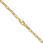Leslie's 14k Semi-Solid Diamond-Cut Paperclip Chain - 16 in / 3 mm