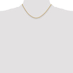 Leslie's 14k Semi-Solid Diamond-Cut Paperclip Chain - 16 in / 3 mm