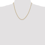 Leslie's 14k Semi-Solid Diamond-Cut Paperclip Chain - 20 in / 3 mm