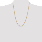 Leslie's 14k Semi-Solid Diamond-Cut Paperclip Chain - 24 in / 3 mm
