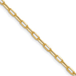 Leslie's 14k Semi-Solid Diamond-Cut Paperclip Chain - 16 in / 3 mm