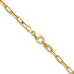 Leslie's 14k Semi-Solid Diamond-Cut Paperclip Chain - 16 in / 3.7 mm