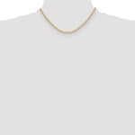 Leslie's 14k Semi-Solid Diamond-Cut Paperclip Chain - 16 in / 3.7 mm