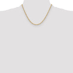 Leslie's 14k Semi-Solid Diamond-Cut Paperclip Chain - 18 in / 3.7 mm