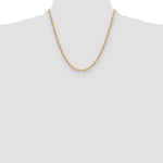 Leslie's 14k Semi-Solid Diamond-Cut Paperclip Chain - 20 in / 3.7 mm