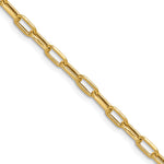Leslie's 14k Semi-Solid Diamond-Cut Paperclip Chain - 16 in / 3.7 mm