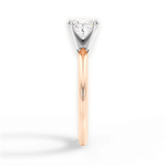 Alicia Princess Cut Lab Grown Diamond 18Kt Rose Gold Engagement Ring - View 4