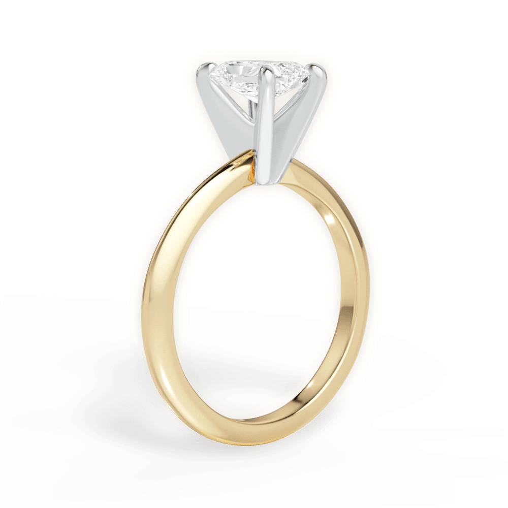 Alicia Radiant Cut Lab Grown Diamond 18Kt Yellow Gold Engagement Ring - View 4