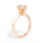 Celia Round Cut Lab Grown Diamond 18Kt Rose Gold Engagement Ring - View 2