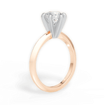 Barbara Round Cut Lab Grown Diamond 18Kt Rose Gold Engagement Ring - View 3