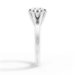 Barbara Round Cut Lab Grown Diamond 14Kt White Gold Engagement Ring - View 2