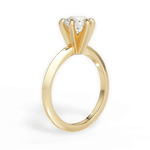 Celia Round Cut Lab Grown Diamond 18Kt Yellow Gold Engagement Ring - View 3