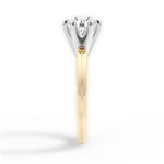 Barbara Round Cut Lab Grown Diamond 18Kt Yellow Gold Engagement Ring - View 2