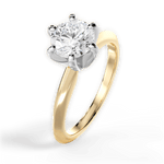 Barbara Round Cut Lab Grown Diamond 18Kt Yellow Gold Engagement Ring - View 4