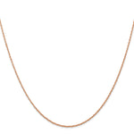 Gold (10K & 14K) Carded Cable Rope Chain - 14k Rose Gold / 16 in / 0.7 mm