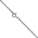 Gold (10K & 14K) Carded Cable Rope Chain - 14k White Gold / 14 in / 0.7 mm