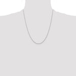 Gold (10K & 14K) Carded Cable Rope Chain - 14k White Gold / 22 in / 0.7 mm