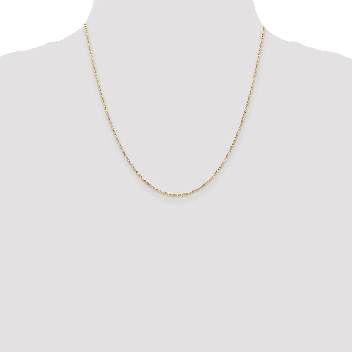 Gold (10K & 14K) Carded Cable Rope Chain - 14k Yellow Gold / 20 in / 0.7 mm