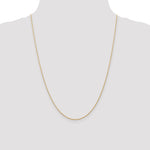 Gold (10K & 14K) Carded Cable Rope Chain - 14k Yellow Gold / 24 in / 0.7 mm