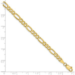Leslie's 10K 4.75mm Figaro Chain Bracelet - 7 inch