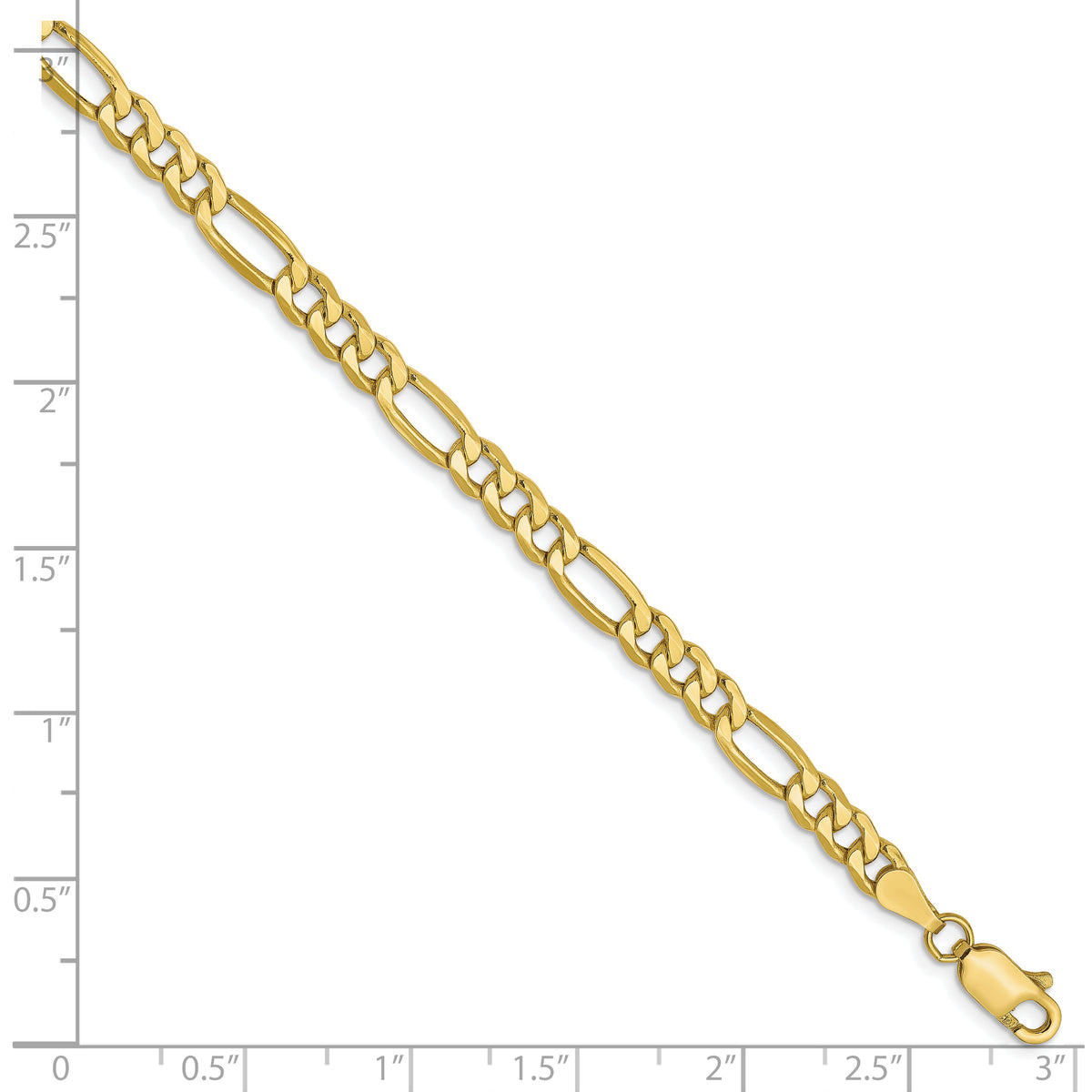 Leslie's 10K 4.75mm Figaro Chain Bracelet - 7 inch