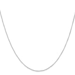 Gold (10K & 14K) Carded Curb Chain - 14k White Gold / 16 in / 0.5 mm
