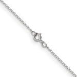 Gold (10K & 14K) Carded Curb Chain - 14k White Gold / 16 in / 0.5 mm