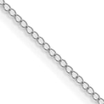 Gold (10K & 14K) Carded Curb Chain - 14k White Gold / 16 in / 0.5 mm