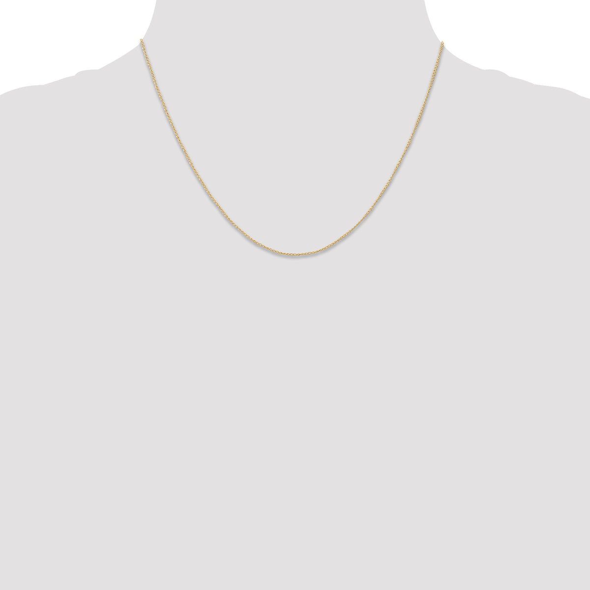 Gold (10K & 14K) Carded Curb Chain - 14k Yellow Gold / 18 in / 0.5 mm