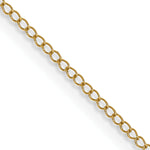 Gold (10K & 14K) Carded Curb Chain - 14k Yellow Gold / 16 in / 0.5 mm