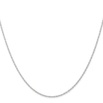Gold (10K & 14K) Carded Cable Rope Chain - 14k White Gold / 14 in / 0.95 mm