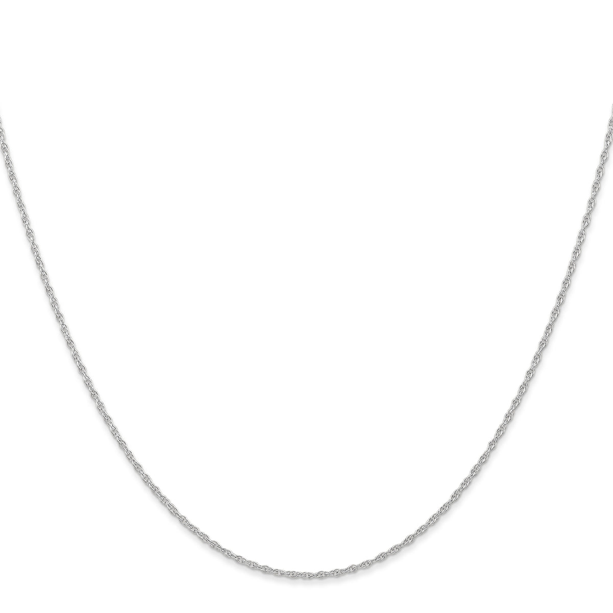 Gold (10K & 14K) Carded Cable Rope Chain - 14k White Gold / 14 in / 0.95 mm