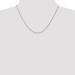 Gold (10K & 14K) Carded Cable Rope Chain - 14k White Gold / 18 in / 0.95 mm