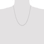 Gold (10K & 14K) Carded Cable Rope Chain - 14k White Gold / 22 in / 0.95 mm