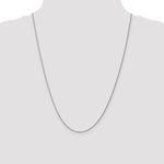 Gold (10K & 14K) Carded Cable Rope Chain - 14k White Gold / 24 in / 0.95 mm