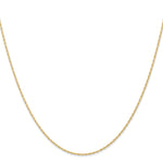 Gold (10K & 14K) Carded Cable Rope Chain - 14k Yellow Gold / 14 in / 0.95 mm
