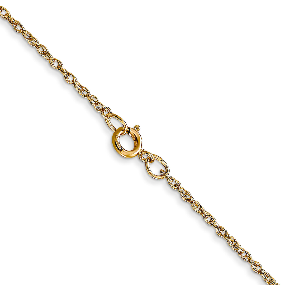 Gold (10K & 14K) Carded Cable Rope Chain - 14k Yellow Gold / 14 in / 0.95 mm