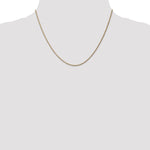 Gold (10K & 14K) Carded Cable Rope Chain - 14k Yellow Gold / 18 in / 0.95 mm