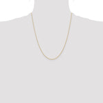 Gold (10K & 14K) Carded Cable Rope Chain - 14k Yellow Gold / 22 in / 0.95 mm
